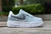 chaussures casual femme air force 1 pixel nike leather green